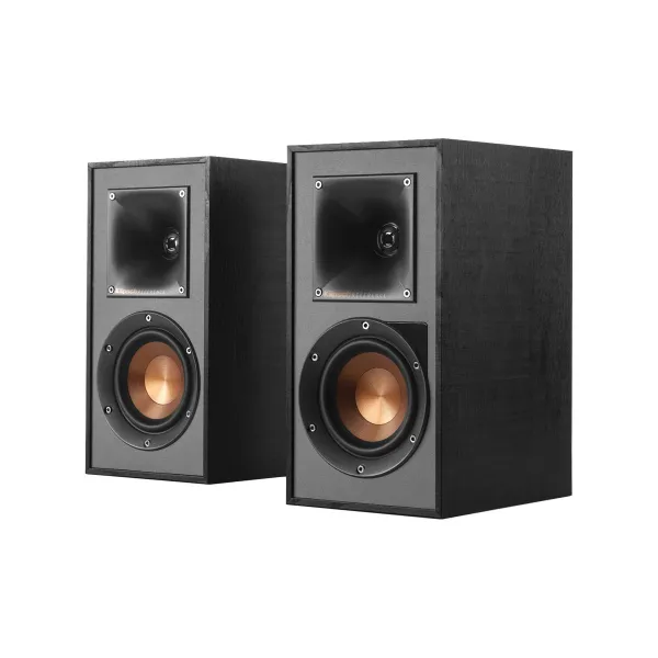 Klipsch Reference R-41PM Powered Bookshelf Speakers, Black, Pair