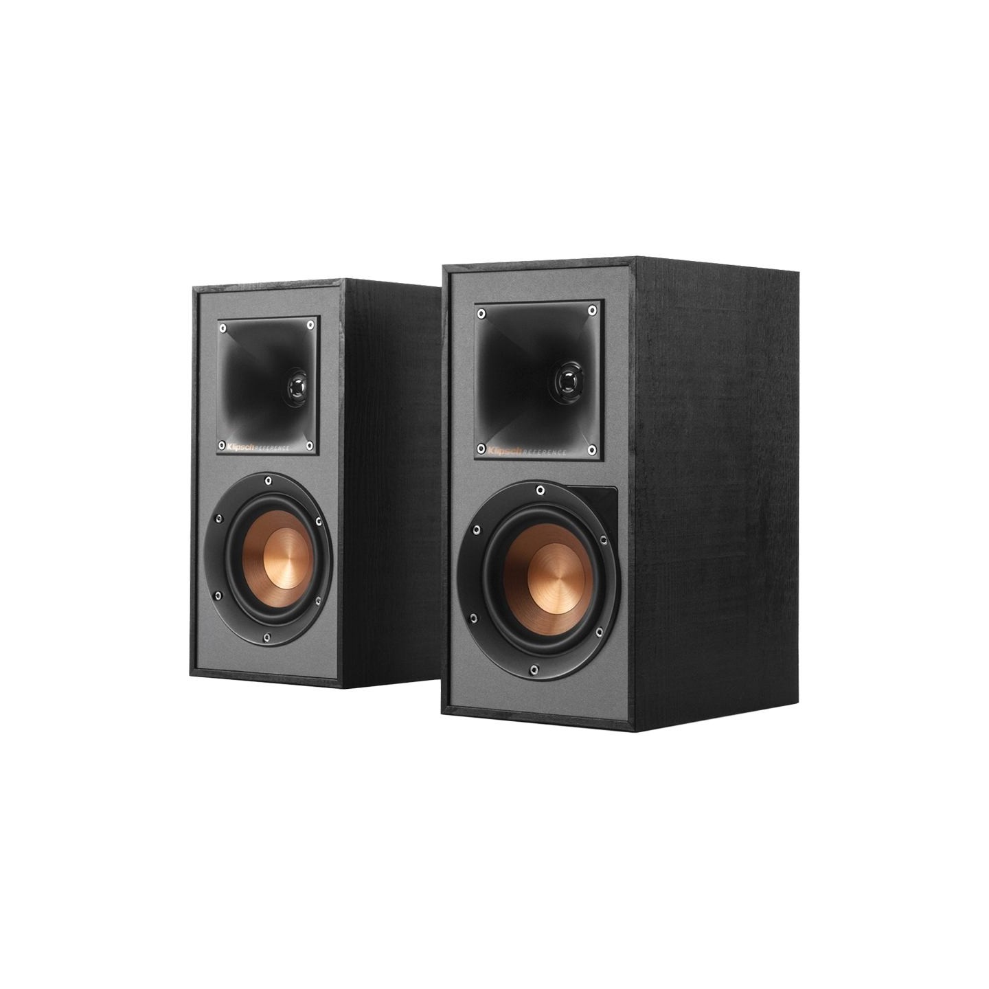 Klipsch Reference R-41PM Powered Bookshelf Speakers, Black, Pair