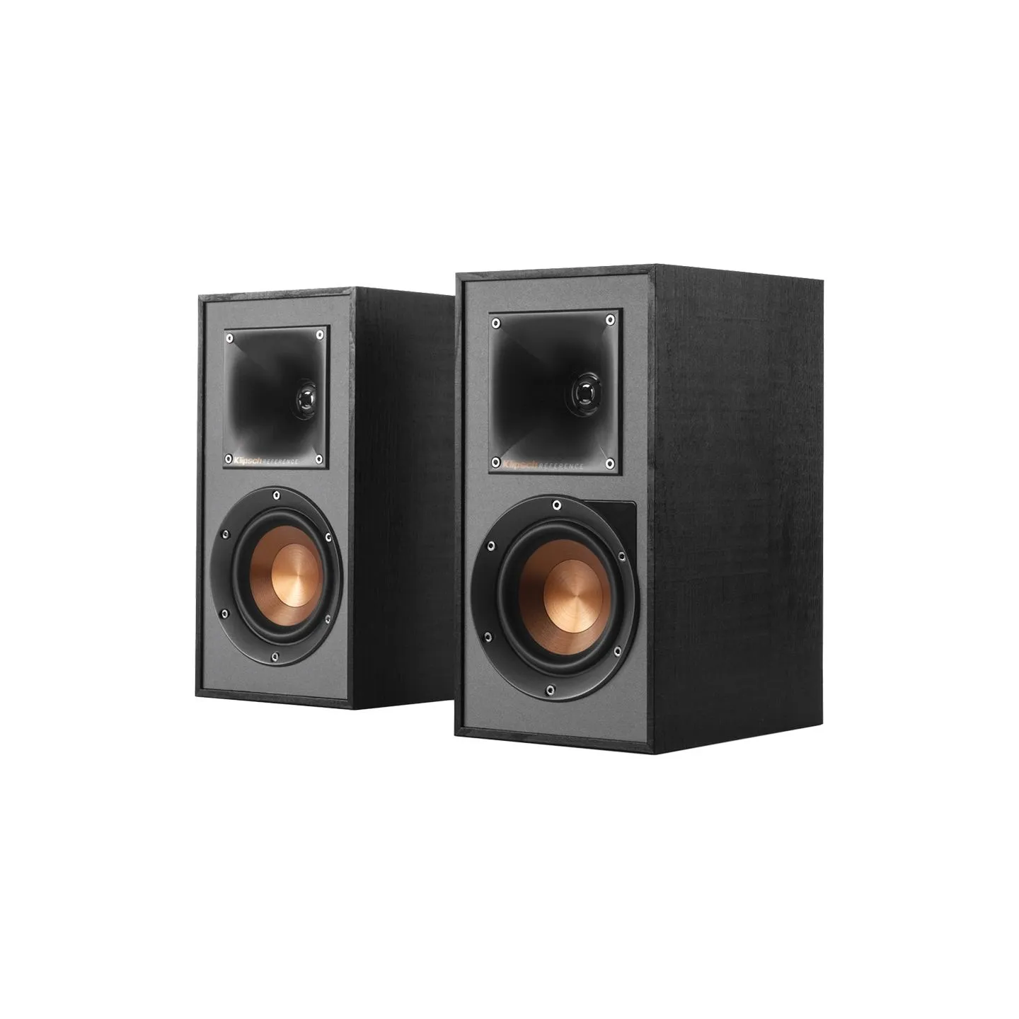 Klipsch Reference R-41PM Powered Bookshelf Speakers, Black, Pair