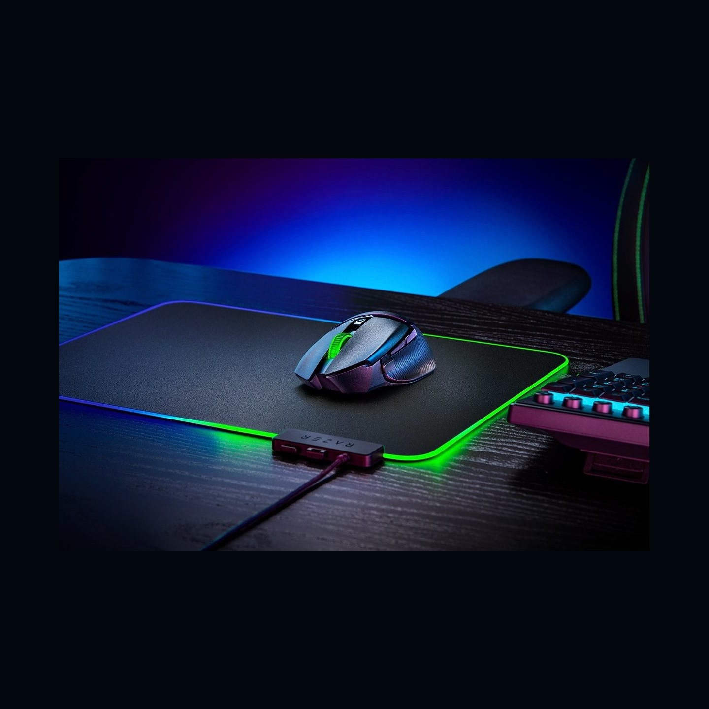 Razer Basilisk V3 X HyperSpeed Wireless Gaming mouse, Bluetooth, Optical 18000 DPI, Black / RZ01-04870100-R3G1