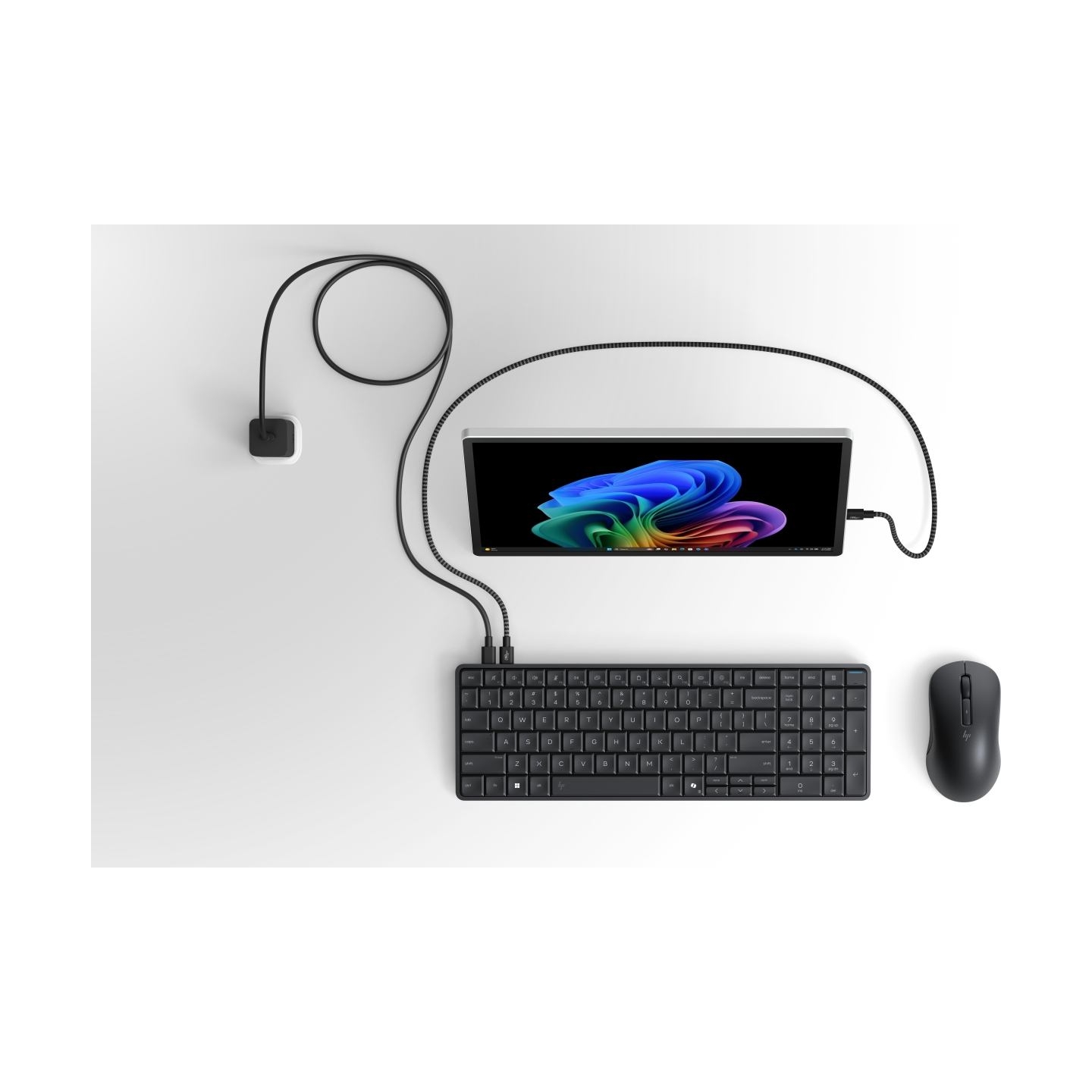 HP EliteBoard G1a AI - Ryzen 5 340, 16GB, 512GB SSD, WiFi & BT, FPR, US Backlit Spill Resistant keyboard, 675M mouse, 32Wh, Win 