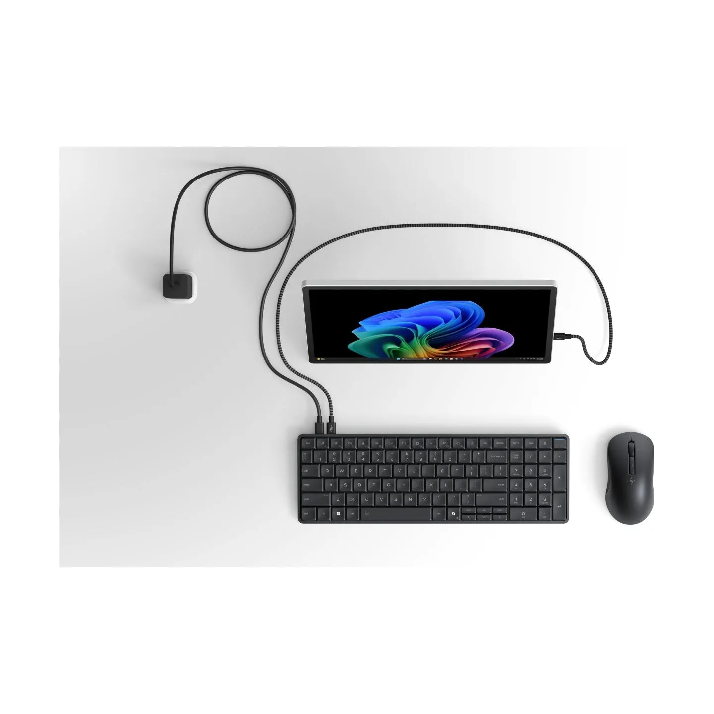 HP EliteBoard G1a AI - Ryzen 5 340, 16GB, 512GB SSD, WiFi & BT, FPR, US Backlit Spill Resistant keyboard, 675M mouse, 32Wh, Win 
