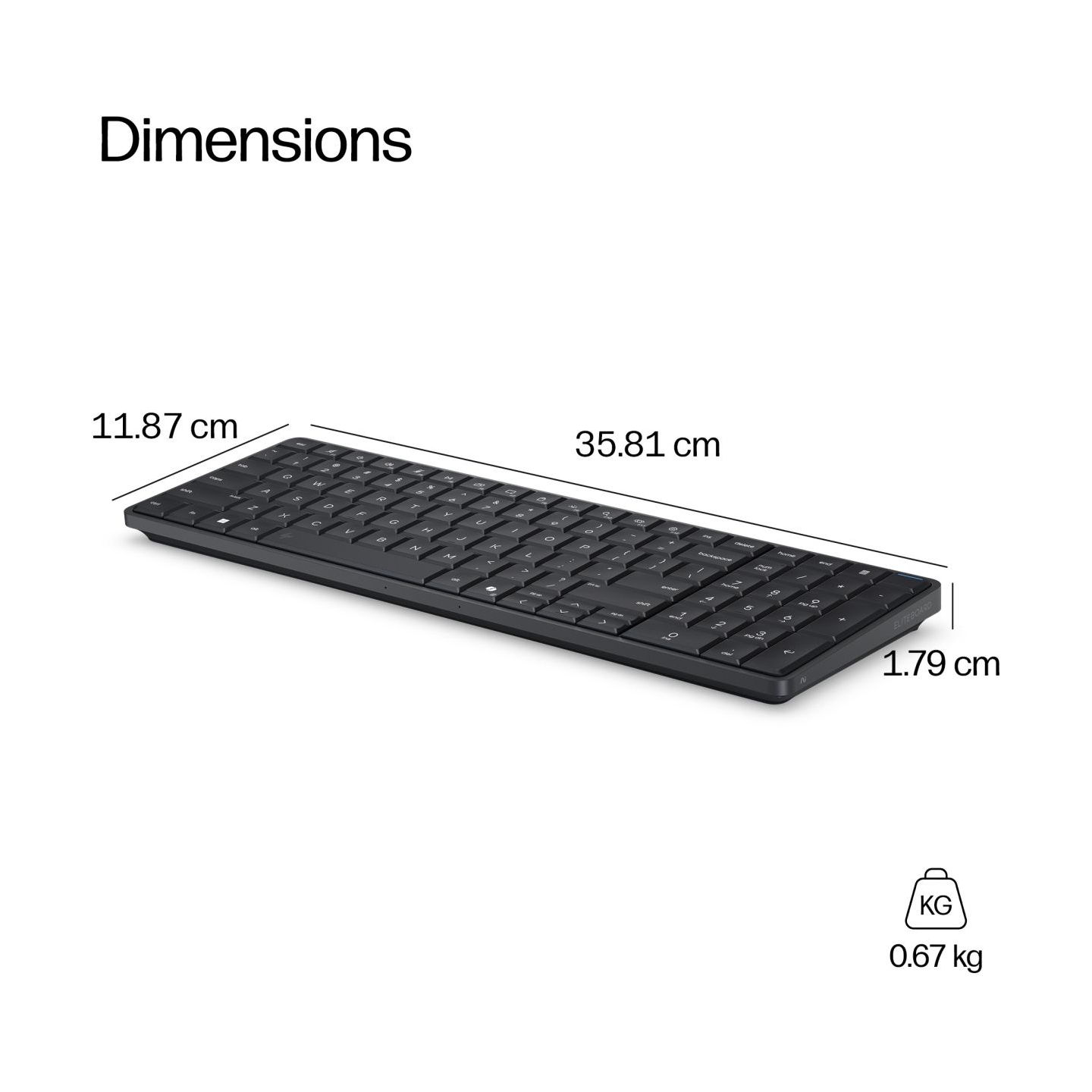 HP EliteBoard G1a AI - Ryzen 5 340, 16GB, 512GB SSD, WiFi & BT, FPR, US Backlit Spill Resistant keyboard, 675M mouse, 32Wh, Win 