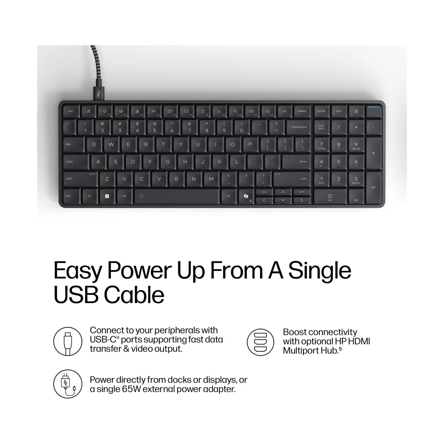HP EliteBoard G1a AI - Ryzen 5 330, 16GB, 512GB SSD, WiFi & BT, FPR, US Backlit Spill Resistant keyboard, 675M mouse, 32Wh, Win 