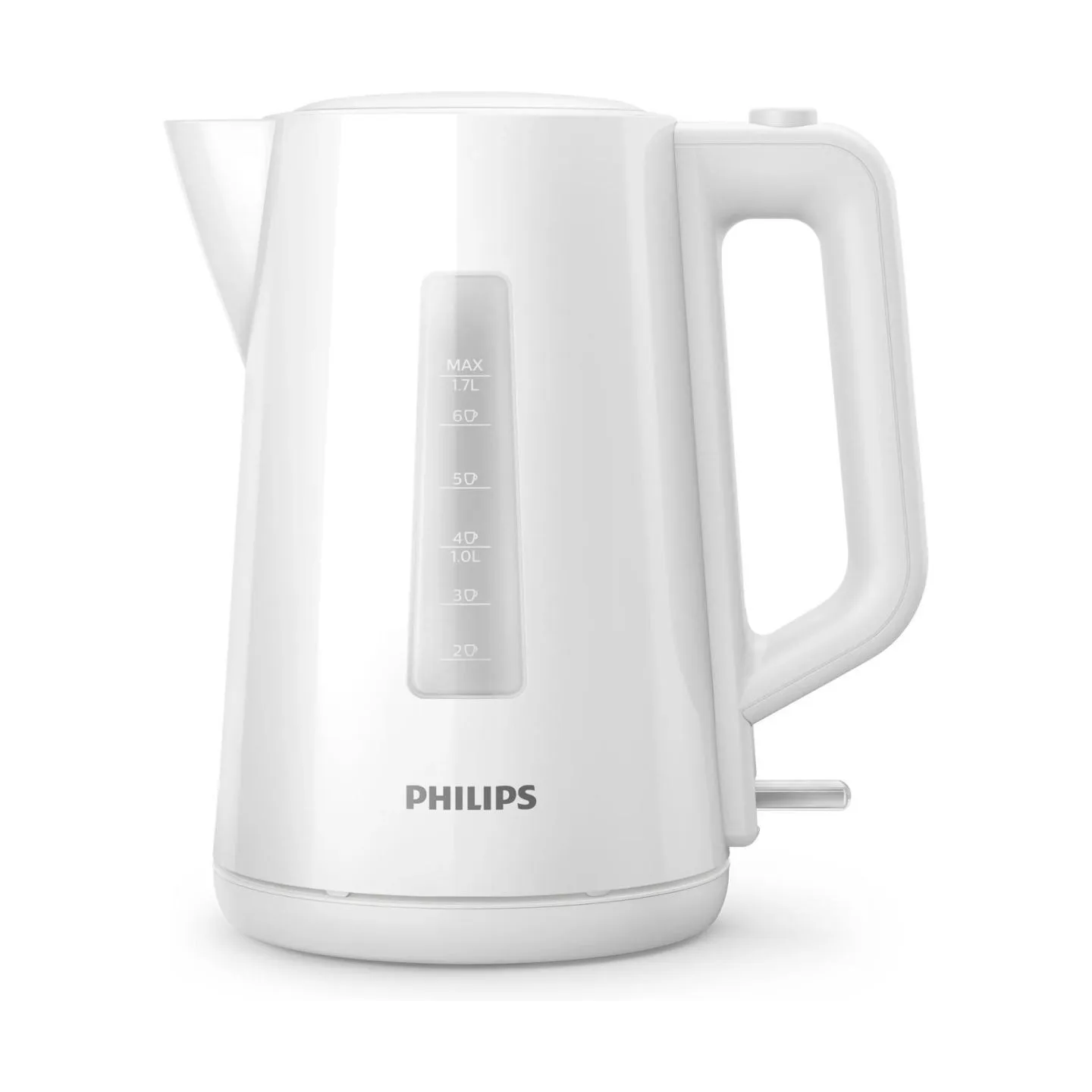 Philips Kettle HD9318/00 2200W 1.7l Orbit plastic kettle, spring lid, pilot light, white / HD9318/00