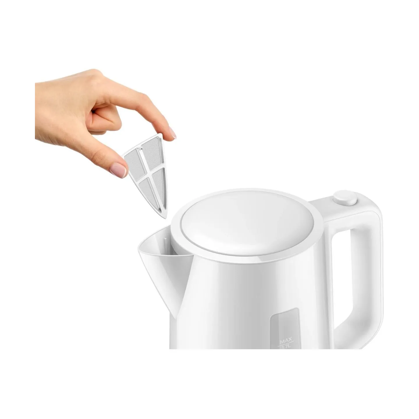 Philips Kettle HD9318/00 2200W 1.7l Orbit plastic kettle, spring lid, pilot light, white / HD9318/00