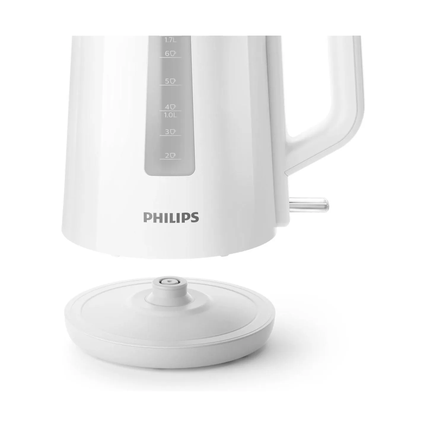 Philips Kettle HD9318/00 2200W 1.7l Orbit plastic kettle, spring lid, pilot light, white / HD9318/00