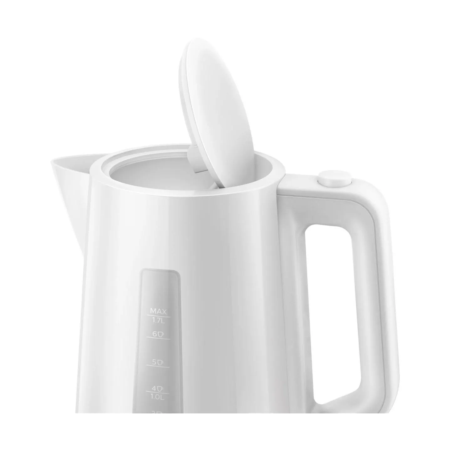 Philips Kettle HD9318/00 2200W 1.7l Orbit plastic kettle, spring lid, pilot light, white / HD9318/00