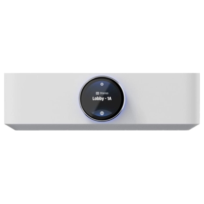 Ubiquiti UPL-Amp-W-EU Premium speaker amplifier designed for high-fidelity multi-zone audio streaming and immersive spatial soun