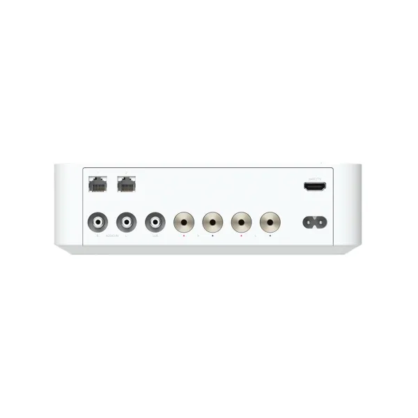 Ubiquiti UPL-Amp-W-EU Premium speaker amplifier designed for high-fidelity multi-zone audio streaming and immersive spatial soun
