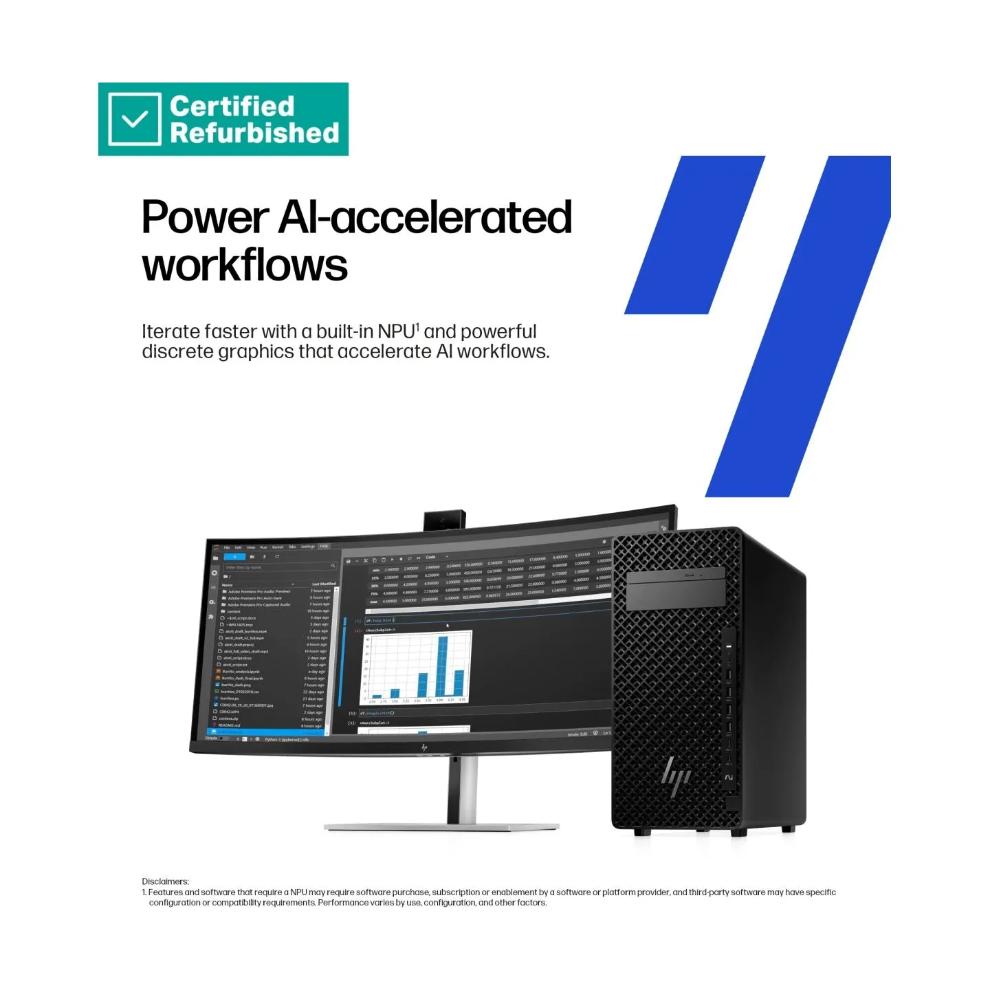 HP RENEW SILVER HP Z2 G1i Workstation Tower - Ultra 7-265, 16GB, 1TB SSD, UK keyboard, USB Mouse, Win 11 Pro, 1 years / B76RQETR