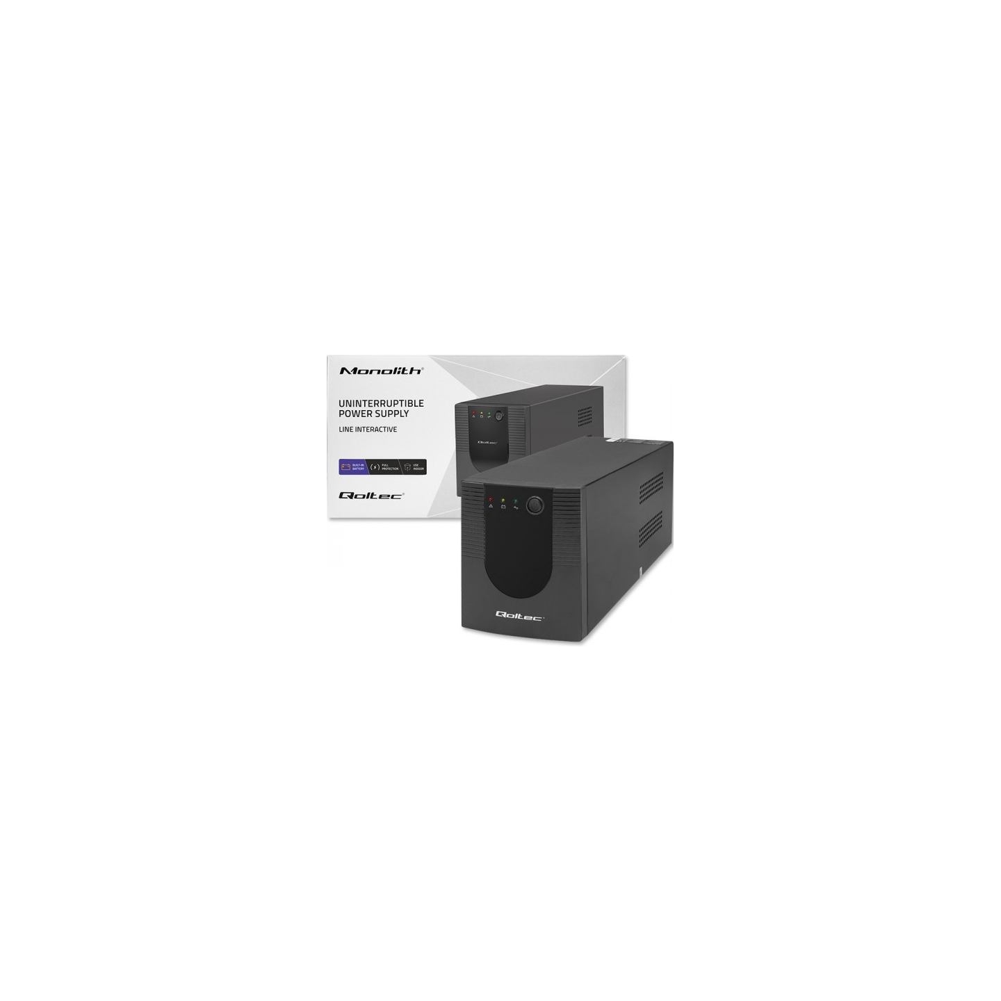 Qoltec 53776 UPS 1500VA 900W