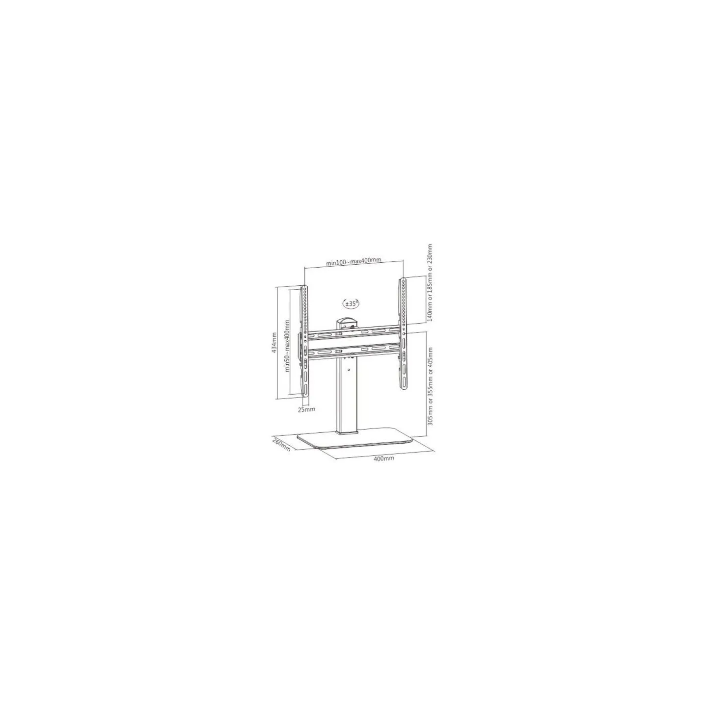 Techly Universal Desktop Stand 32-55in