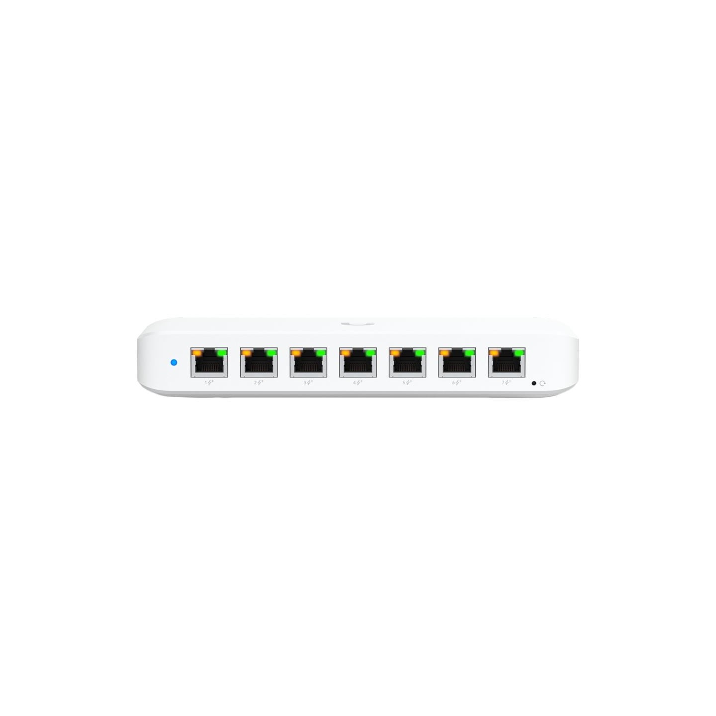 Ubiquiti USW-Ultra-210W-EU compact, Layer 2, 8-port GbE PoE switch with versatile mounting options, 7x GbE PoE+ output ports, Gb