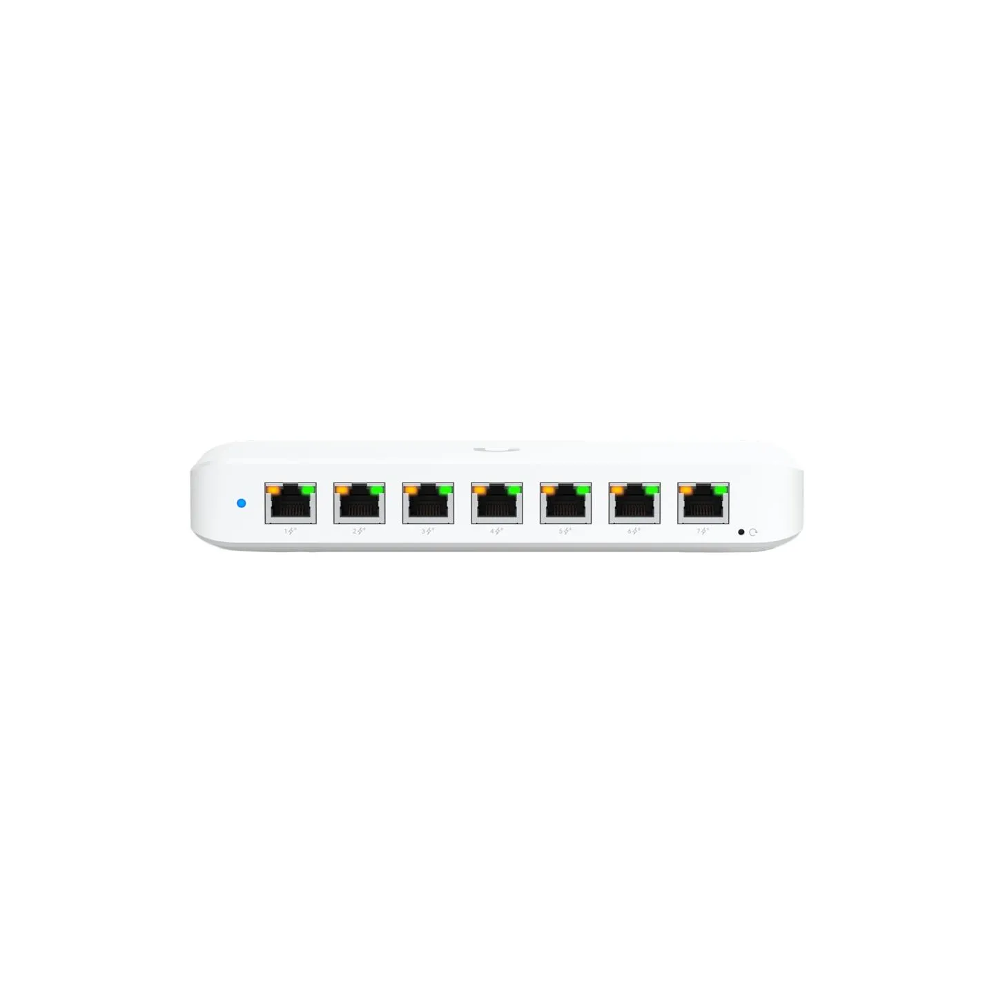 Ubiquiti USW-Ultra-210W-EU compact, Layer 2, 8-port GbE PoE switch with versatile mounting options, 7x GbE PoE+ output ports, Gb