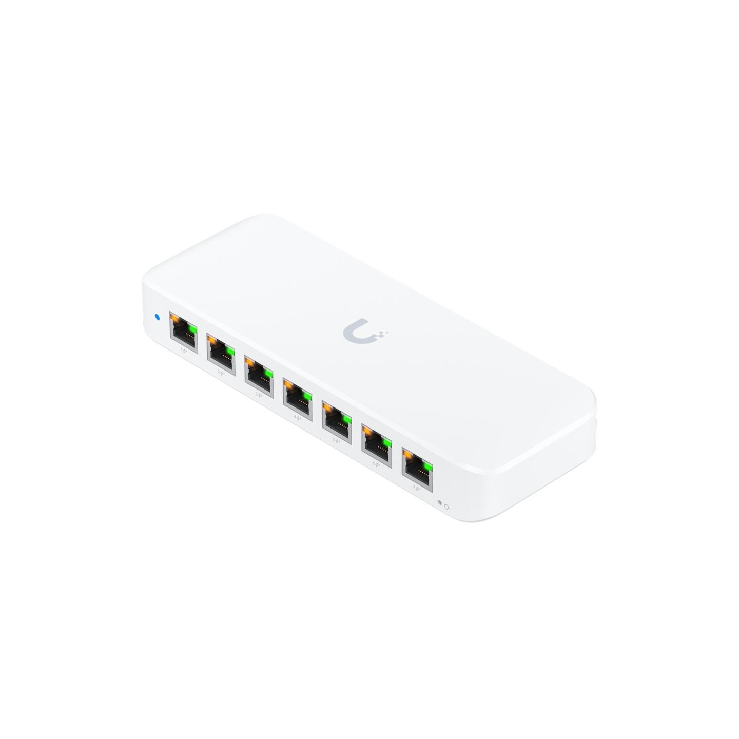 Ubiquiti USW-Ultra-210W-EU compact, Layer 2, 8-port GbE PoE switch with versatile mounting options, 7x GbE PoE+ output ports, Gb