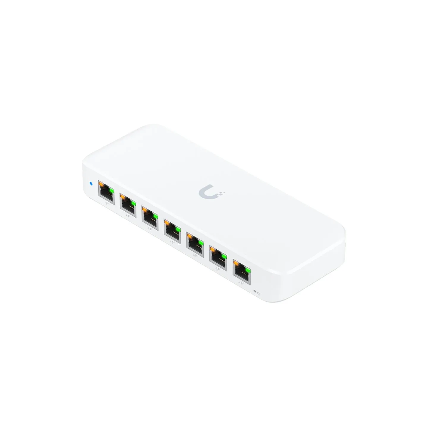 Ubiquiti USW-Ultra-210W-EU compact, Layer 2, 8-port GbE PoE switch with versatile mounting options, 7x GbE PoE+ output ports, Gb