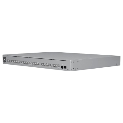 Ubiquiti 24-port, Layer 3 Etherlighting switch with 2.5 GbE, 8x 2.5 GbE RJ45 ports, 16x GbE RJ45 ports, 2x 10G SFP+ ports