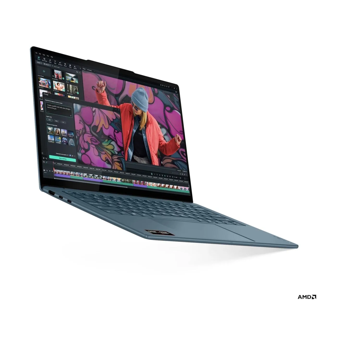 Lenovo YOGA SLIM 7 RYZEN AI 5 340/14" WUXGA (1920X1200) OLED 600NITS (PEAK) / 400NITS (TYPICAL) GLOSSY, 100% DCI-P3, 60HZ, EYESA