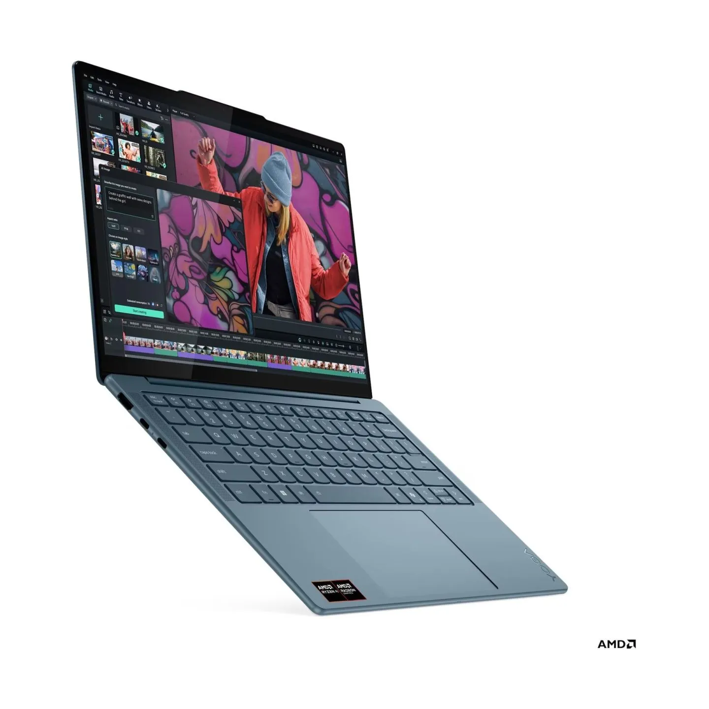 Lenovo YOGA SLIM 7 RYZEN AI 5 340/14" WUXGA (1920X1200) OLED 600NITS (PEAK) / 400NITS (TYPICAL) GLOSSY, 100% DCI-P3, 60HZ, EYESA