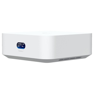 Ubiquiti UniFi Express 7 UX7 Mesh-scalable, super-compact 10G Cloud Gateway with integrated WiFi 7, 10 GbE RJ45 WAN port, 2.5 Gb