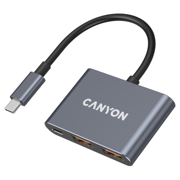 Canyon hub DS-3 3in1 USB-C Dark Grey