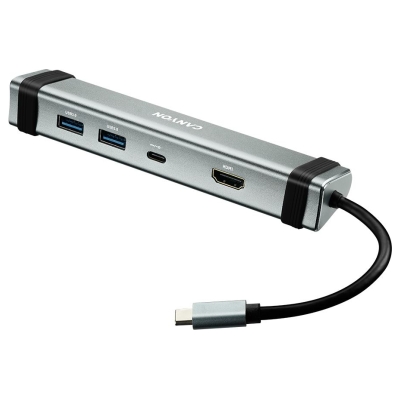 Canyon hub DS-3 4in1 USB-C Space Grey