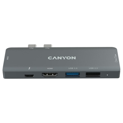 Canyon hub DS-5 7in1 Thunderbolt 3 Space Grey
