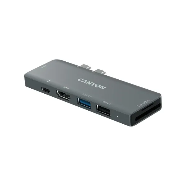 Canyon hub DS-5 7in1 Thunderbolt 3 Space Grey