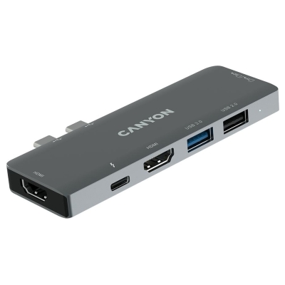 Canyon hub DS-5 7in1 Thunderbolt 3 Space Grey