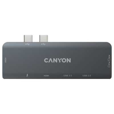 Canyon hub DS-5 7in1 Thunderbolt 3 Space Grey