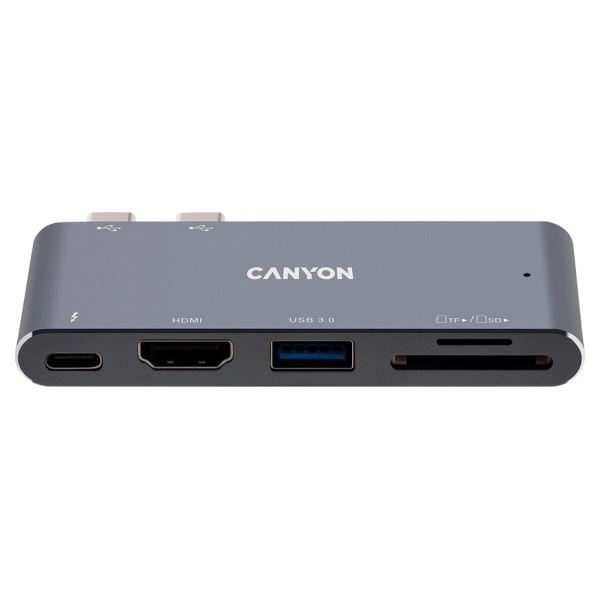 Canyon hub DS-5 5in1 Thunderbolt 3 4k Space Grey