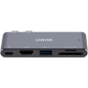 Canyon hub DS-5 5in1 Thunderbolt 3 4k Space Grey