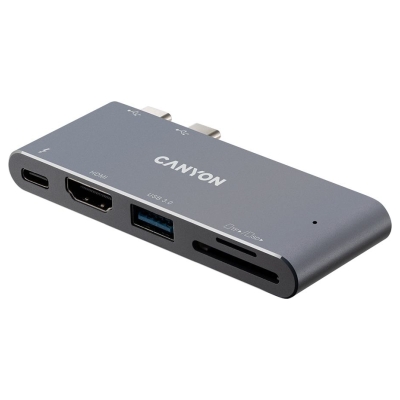 Canyon hub DS-5 5in1 Thunderbolt 3 4k Space Grey