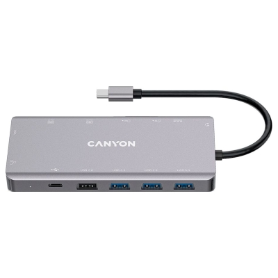 Canyon hub DS-12 13in1 4k USB-C Dark Grey