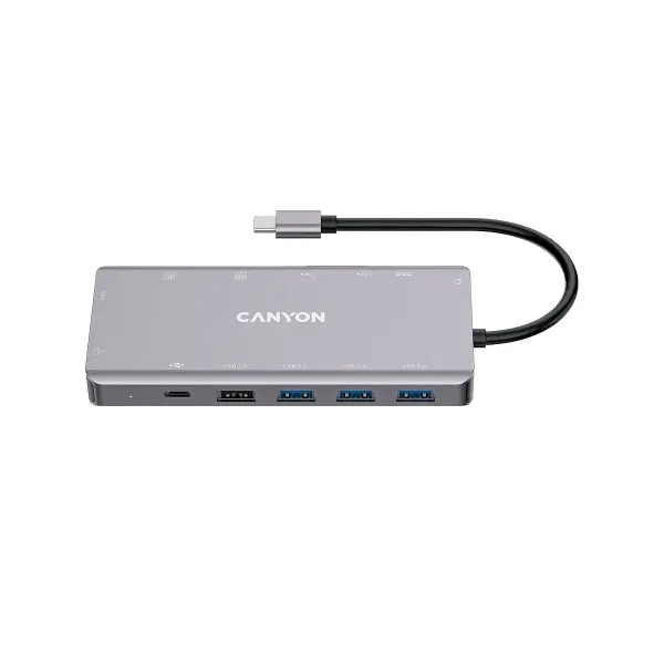 Canyon hub DS-12 13in1 4k USB-C Dark Grey