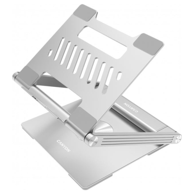 Canyon Laptop stands with hub, TYPE C F to HDMI2.0+2USB3.0+USBC3.0+RJ45+PD, TYEP C TO C cable 1m white with Emarker: HUSB332A, M