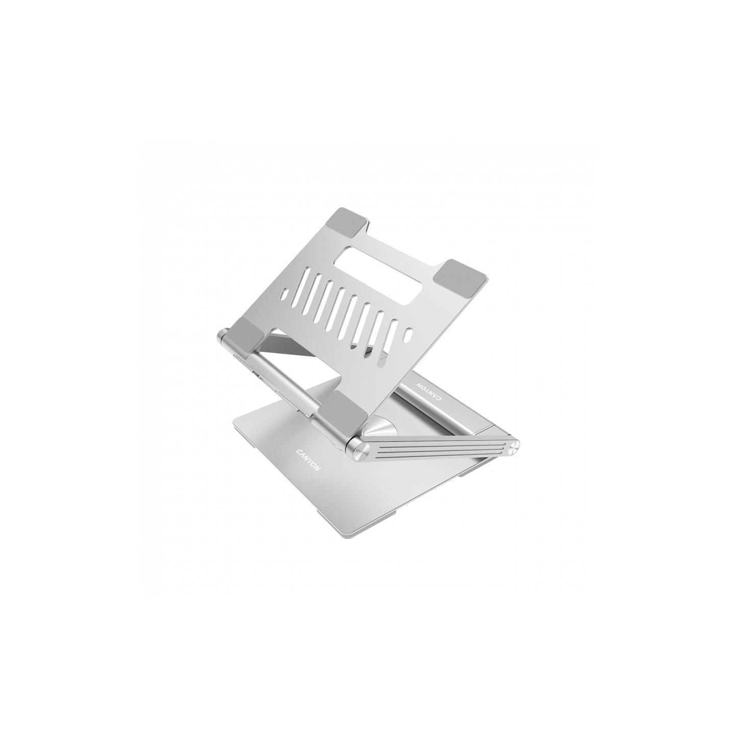 Canyon Laptop stands with hub, TYPE C F to HDMI2.0+2USB3.0+USBC3.0+RJ45+PD, TYEP C TO C cable 1m white with Emarker: HUSB332A, M