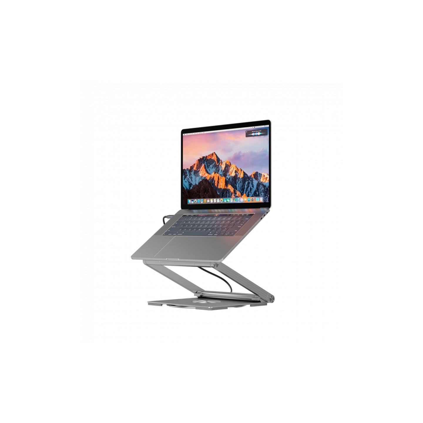 Canyon Laptop stands with hub, TYPE C F to HDMI2.0+2USB3.0+USBC3.0+RJ45+PD, TYEP C TO C cable 1m white with Emarker: HUSB332A, M