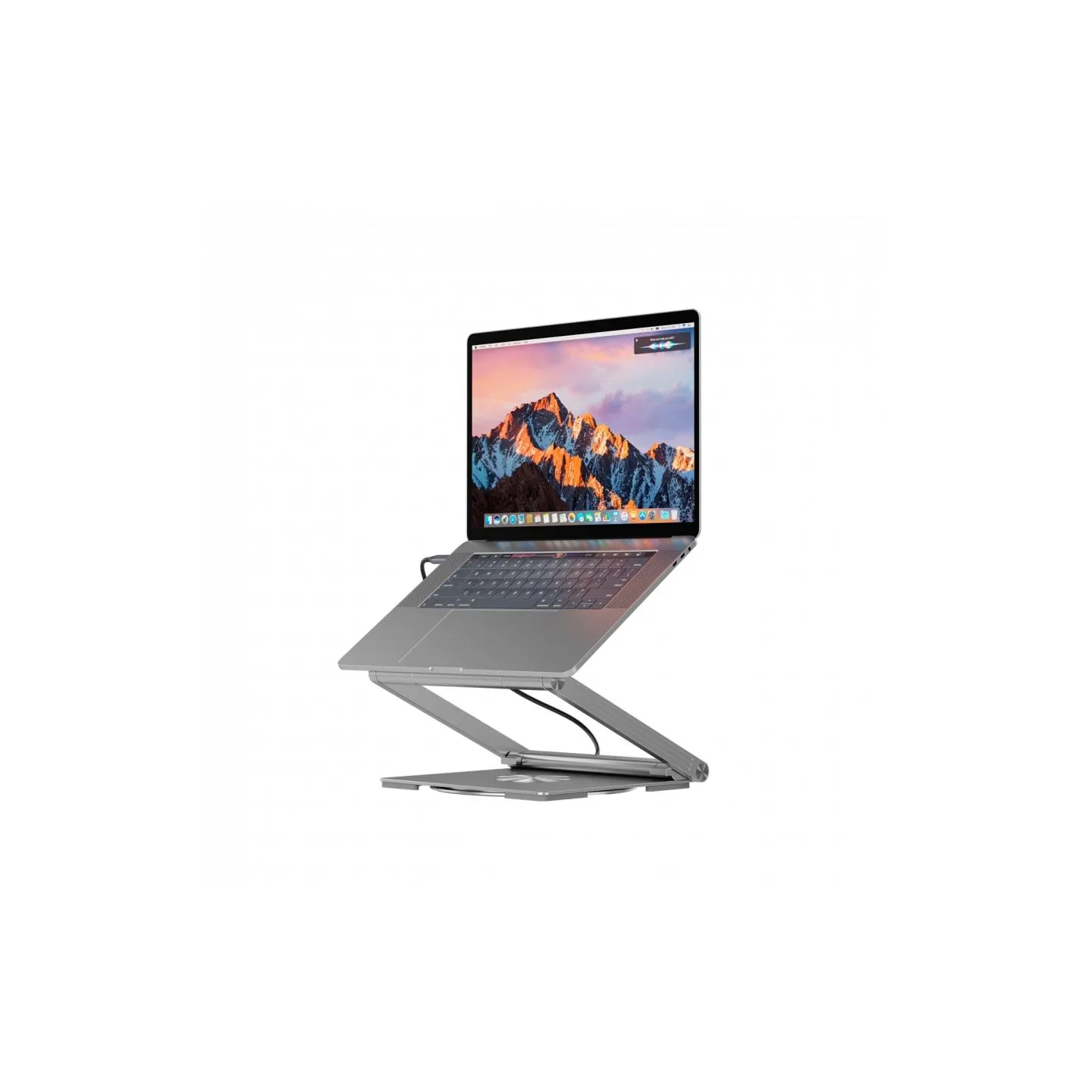 Canyon Laptop stands with hub, TYPE C F to HDMI2.0+2USB3.0+USBC3.0+RJ45+PD, TYEP C TO C cable 1m white with Emarker: HUSB332A, M