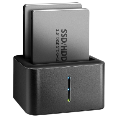Axagon ADSA-D25 USB 3.2 Gen 1 - 2x SATA 6G 2.5" SSD/HDD CLONE DUAL MINI dock
