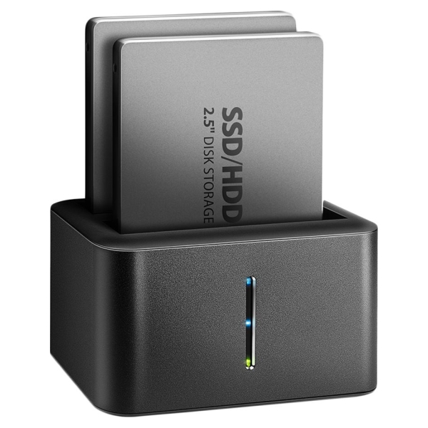Axagon ADSA-D25 USB 3.2 Gen 1 - 2x SATA 6G 2.5" SSD/HDD CLONE DUAL MINI dock