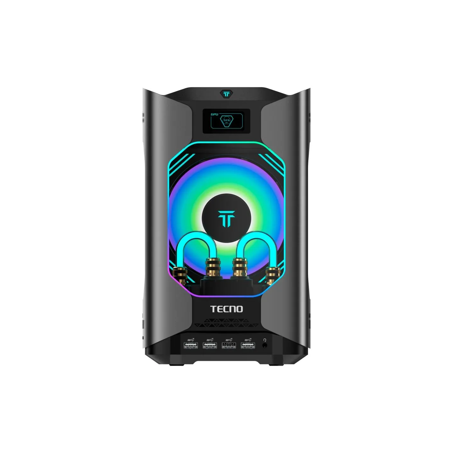 Tecno PC MEGAMINI GAMING G1 Intel i7-13620H DDR5 16Gb SSD 1Tb RTX4060 8Gb Water Cooling WiFi 6 BT 5.2 RJ45 2.5G 2xUSB 3.2 2xUSB 