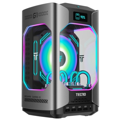 Tecno PC MEGAMINI GAMING G1 Intel i7-13620H DDR5 16Gb SSD 1Tb RTX4060 8Gb Water Cooling WiFi 6 BT 5.2 RJ45 2.5G 2xUSB 3.2 2xUSB 