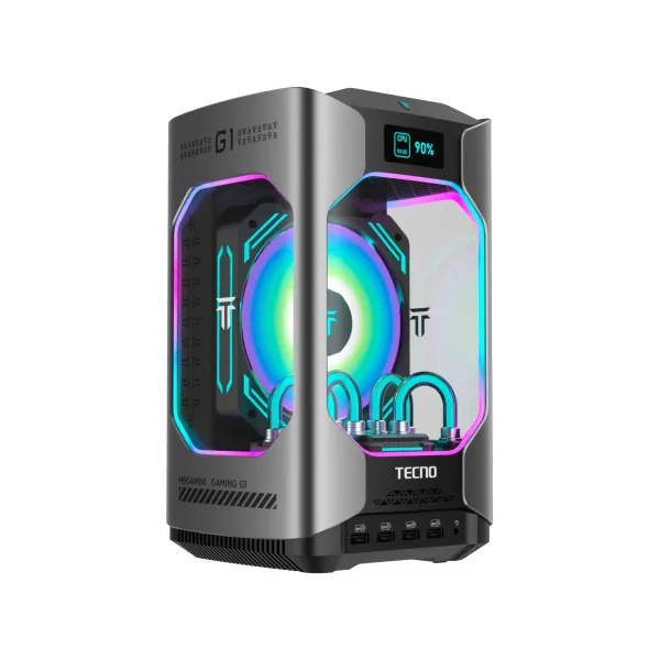 Tecno PC MEGAMINI GAMING G1 Intel i7-13620H DDR5 16Gb SSD 1Tb RTX4060 8Gb Water Cooling WiFi 6 BT 5.2 RJ45 2.5G 2xUSB 3.2 2xUSB 