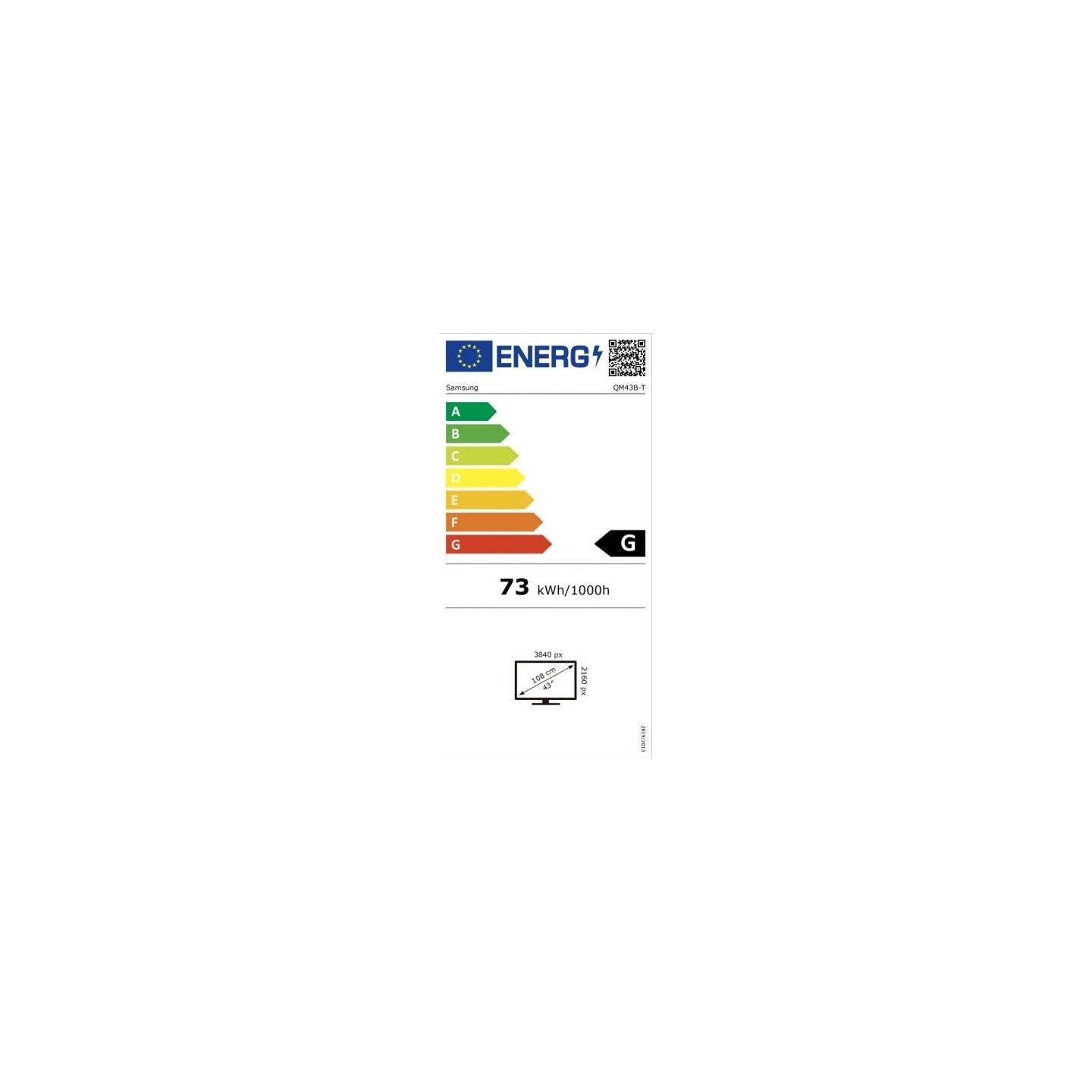 Samsung 43" QM43B-T FHD 400 NITS SOC WIFI TOUCH