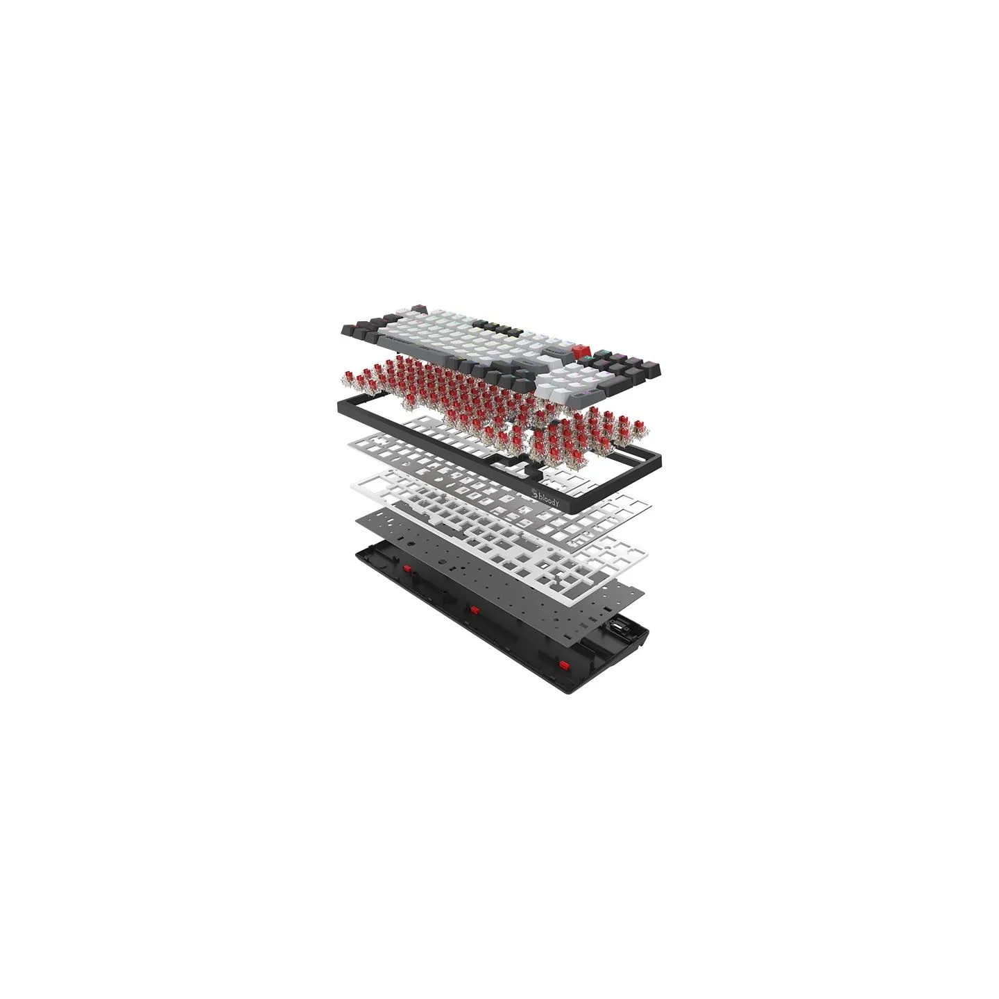 A4Tech 47735 Bloody WS98 Grey WRLS (BLMS RED Plus Switches)