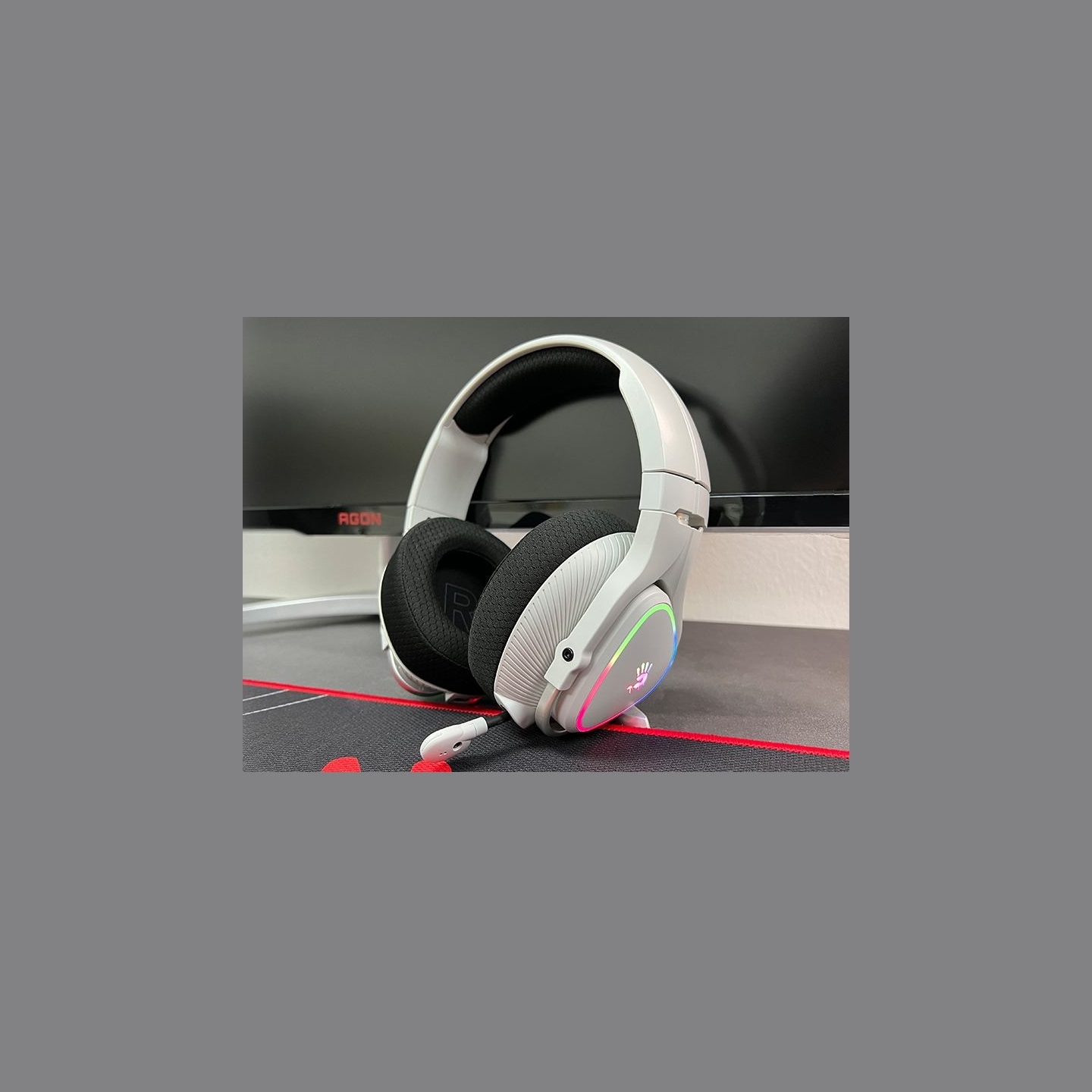 A4Tech 47752 Bloody MR710 RGB Gaming Wireless Headset, Grey