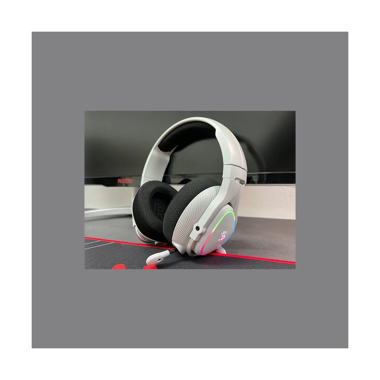 A4Tech 47752 Bloody MR710 RGB Gaming Wireless Headset, Grey