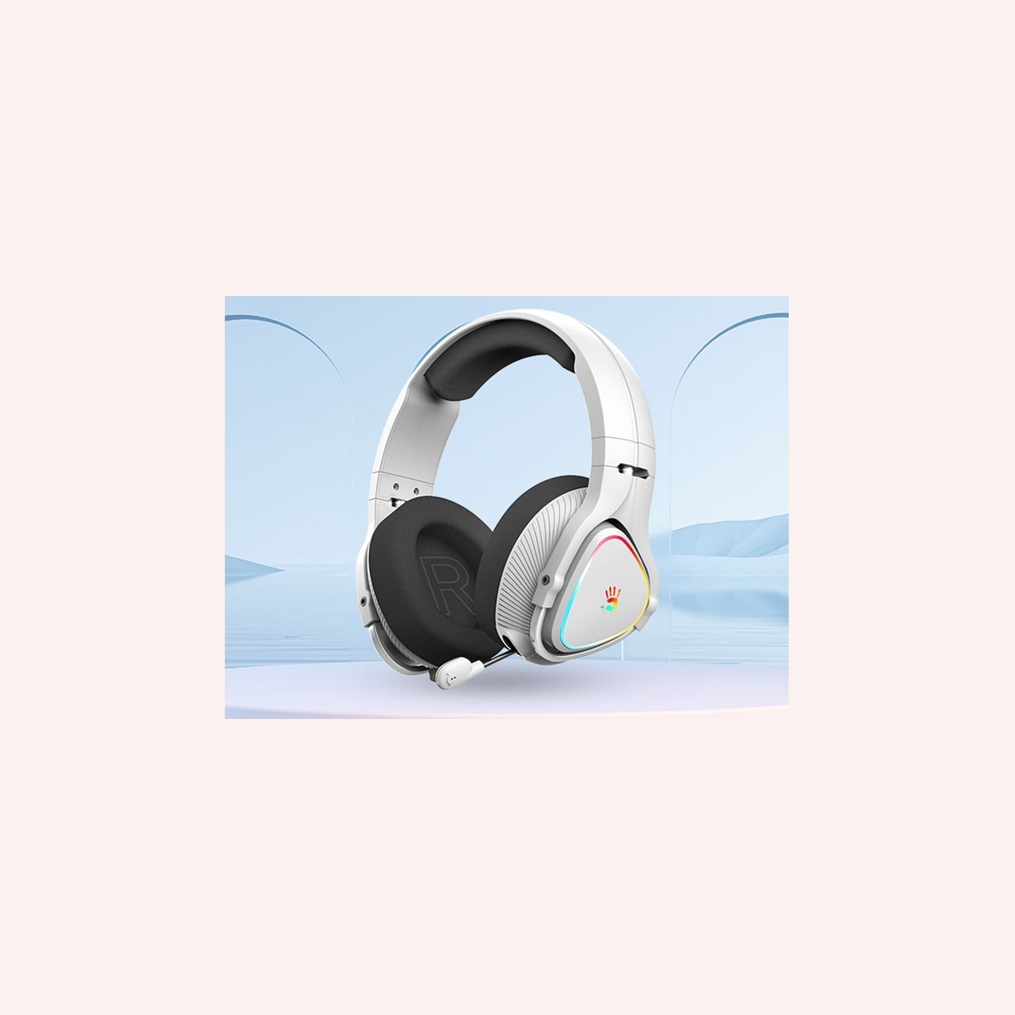 A4Tech 47752 Bloody MR710 RGB Gaming Wireless Headset, Grey